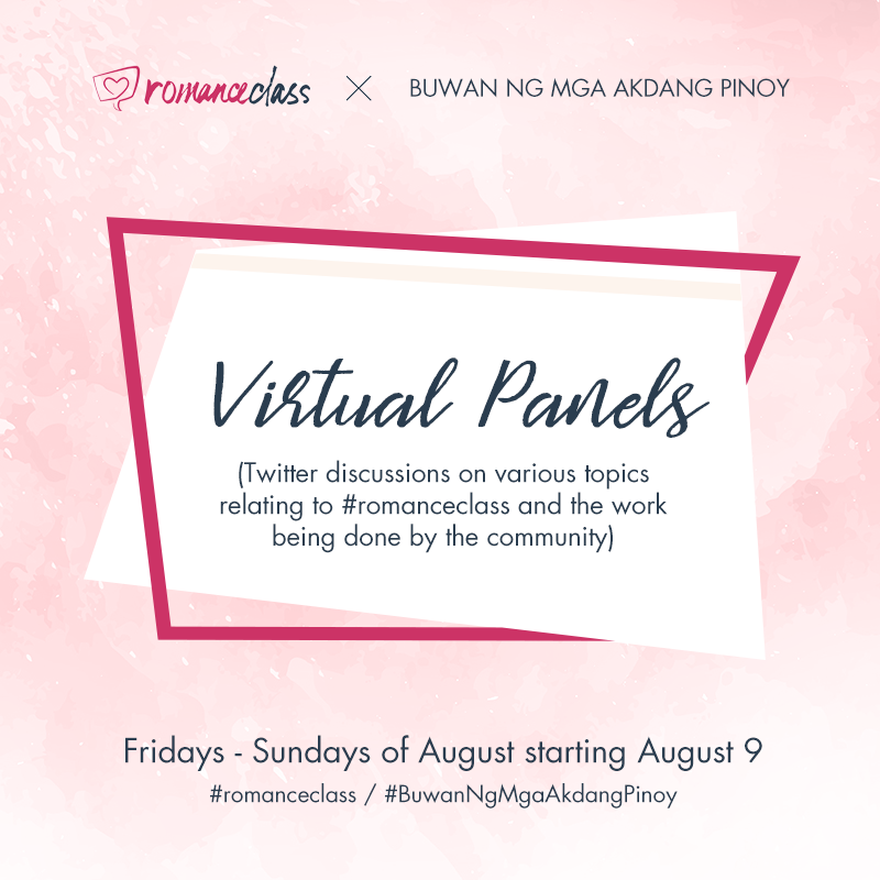 #romanceclass Virtual Panels for Buwan ng Mga Akdang Pinoy